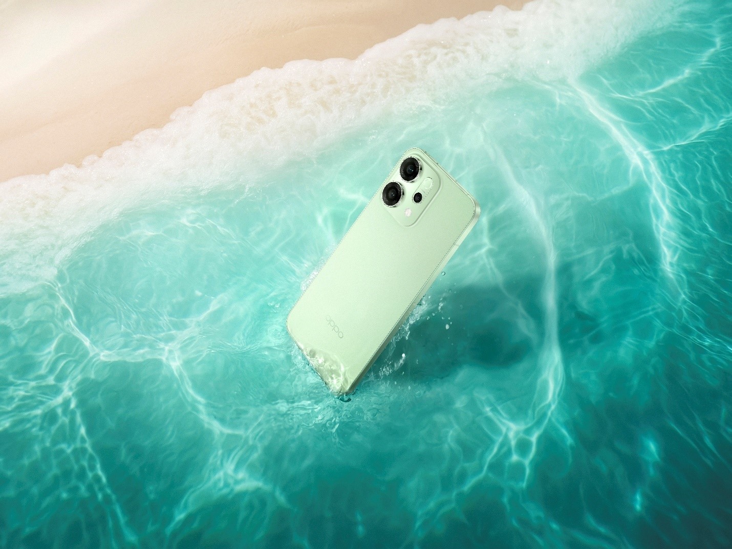 A cell phone floating in the water
AI-generated content may be incorrect.