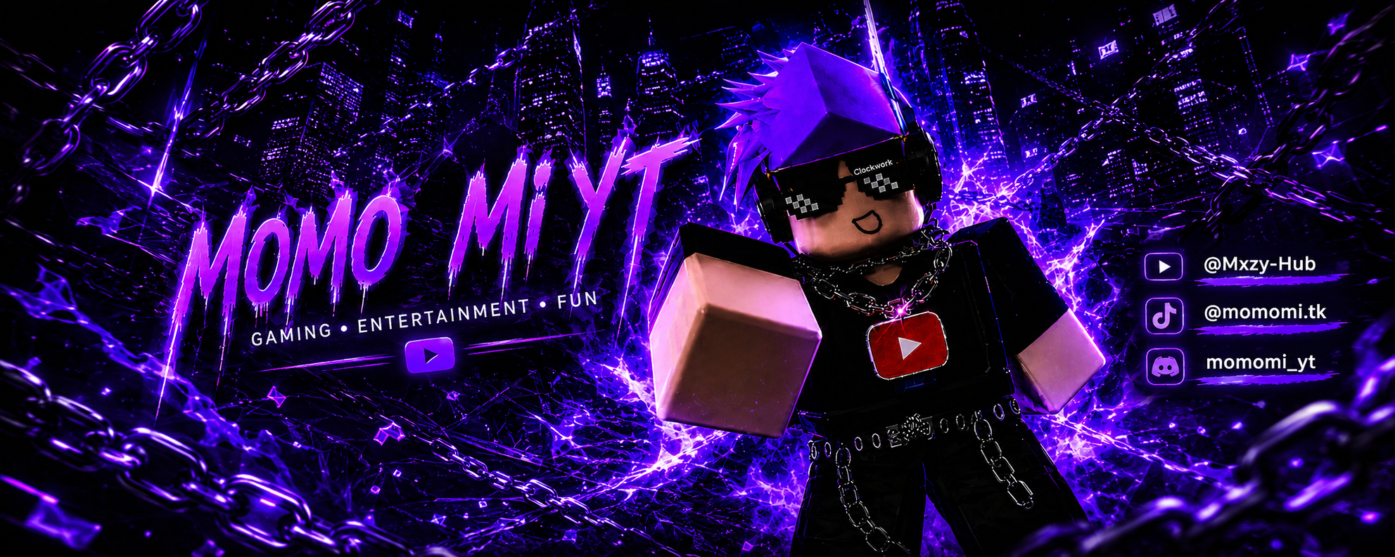 Momo Mi purple banner