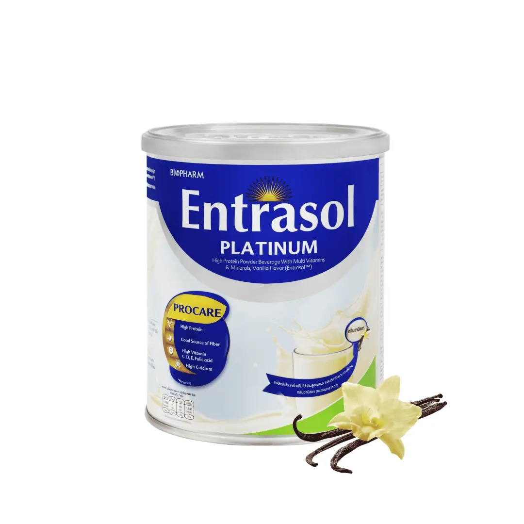 นมโปรตีนสูง Entrasol platinum